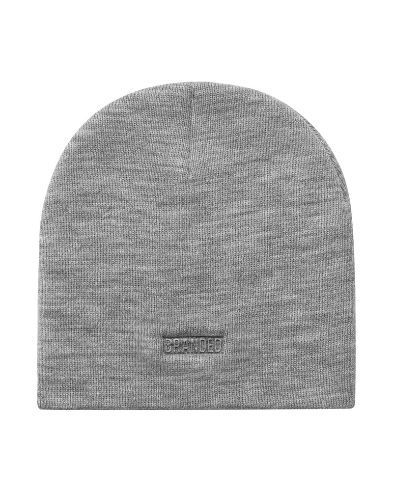 
                  
                    Load image into Gallery viewer, GREY B. INITIAL SKULL BEANIE.
                  
                