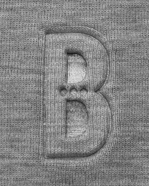 
                  
                    Load image into Gallery viewer, GREY B. INITIAL SKULL BEANIE.
                  
                