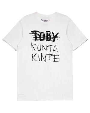 
                  
                    Load image into Gallery viewer, RETRO. WHITE 3D PUFF T-SHIRT: KUNTA KINTE
                  
                