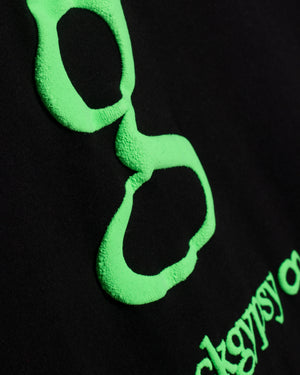 
                  
                    Load image into Gallery viewer, BLACKGYPSY. T-SHIRT:  GREEN LOGO
                  
                