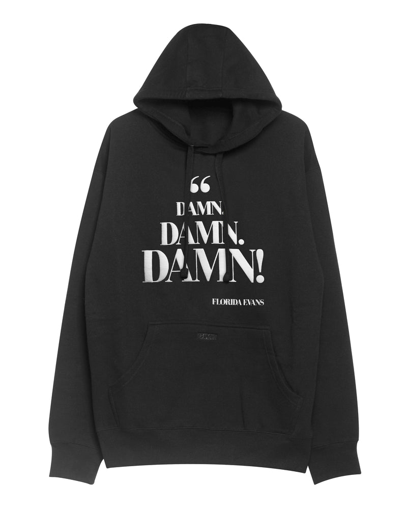
                  
                    Load image into Gallery viewer, DAMN, DAMN, DAMN! HOODIE (CHARCOAL) #floridaevans
                  
                