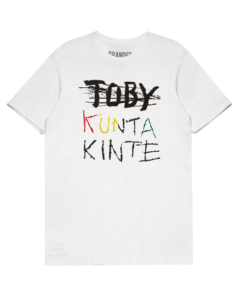 RETRO. T-SHIRT: KUNTA KINTE FREEDOM WHITE
