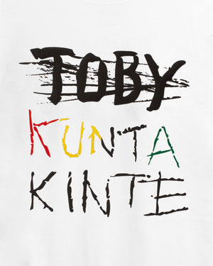 
                  
                    Load image into Gallery viewer, RETRO. T-SHIRT: KUNTA KINTE FREEDOM WHITE
                  
                