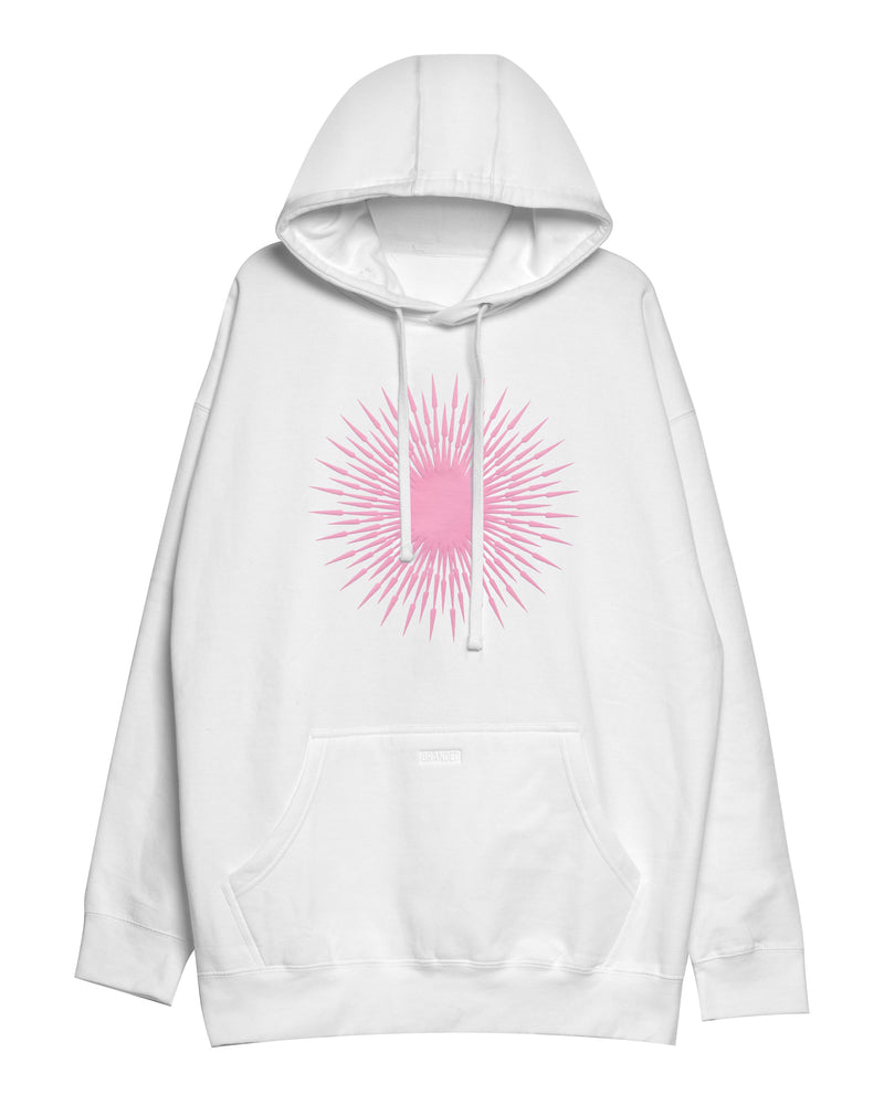 
                  
                    Load image into Gallery viewer, PINK SUPERNOVA HOODIE: PINK/WHITE
                  
                