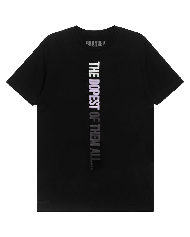 BLACK VERTICAL T-SHIRT: THE DOPEST OF THEM ALL.