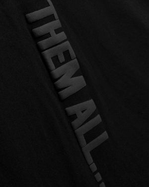
                  
                    Load image into Gallery viewer, BLACK VERTICAL T-SHIRT: THE DOPEST OF THEM ALL.
                  
                