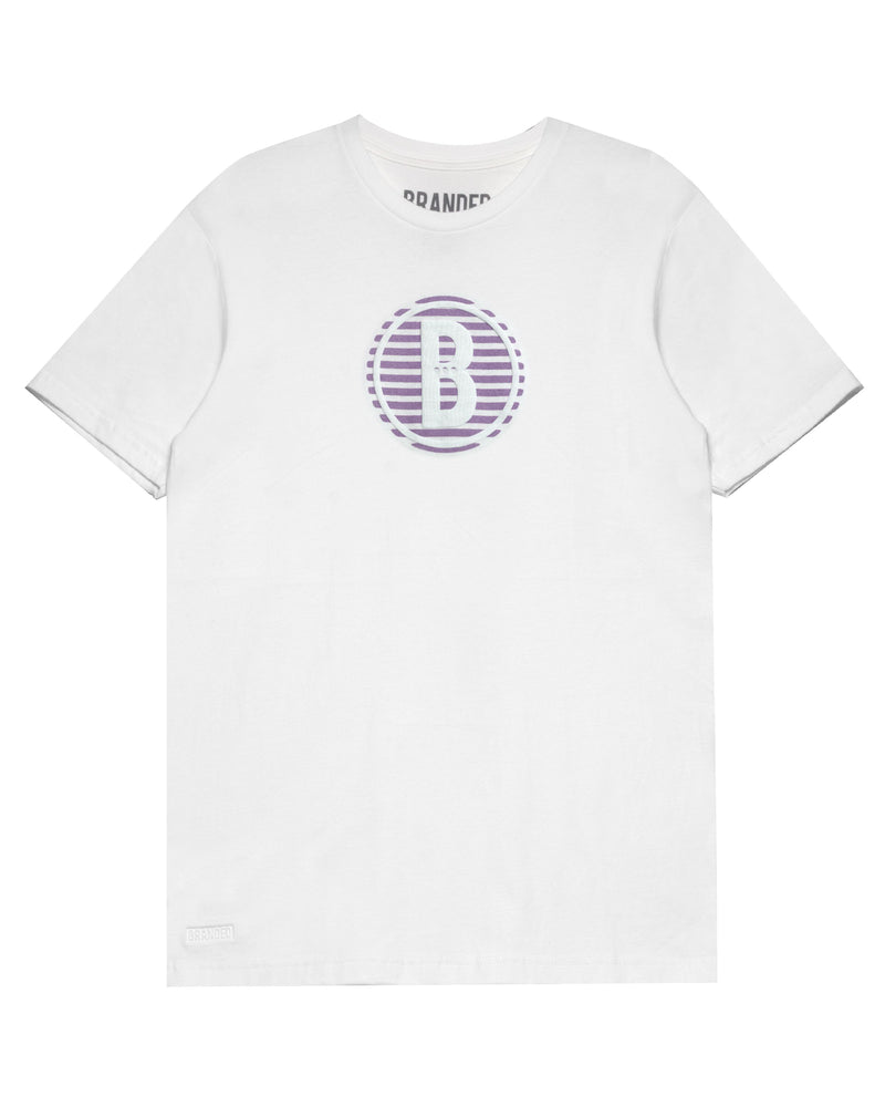 B. GLOBE. T-SHIRT: WHITE B. LOGO