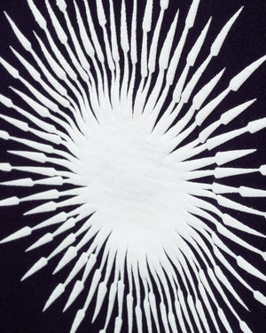 
                  
                    Load image into Gallery viewer, BLUE SUPERNOVA 3D PUFF HOODIE: WHITE LOGO.
                  
                