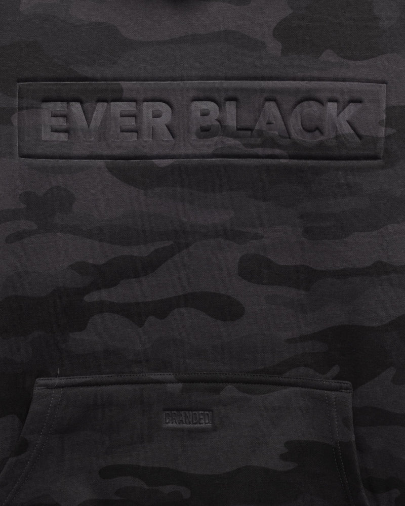 
                  
                    Load image into Gallery viewer, EVER BLACK. DEMBOSSED. CAMO HOODIE/JOGGER SET
                  
                