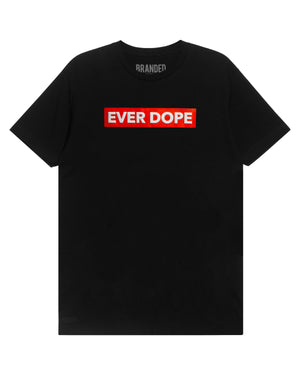 
                  
                    Load image into Gallery viewer, EVER DOPE. 3D PUFF PRINT T-SHIRT: BLACK.
                  
                