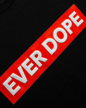 
                  
                    Load image into Gallery viewer, EVER DOPE. 3D PUFF PRINT T-SHIRT: BLACK.
                  
                