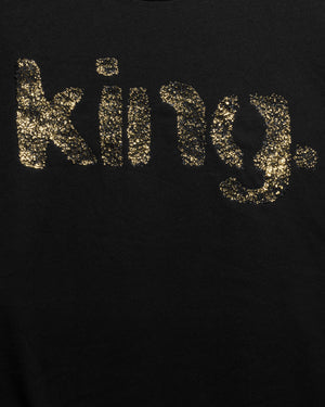 
                  
                    Load image into Gallery viewer, GOLD ONE WORD. T-SHIRT: KING.
                  
                