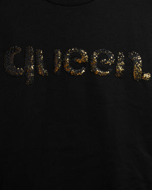 
                  
                    Load image into Gallery viewer, GOLD ONE WORD. T-SHIRT: QUEEN.
                  
                