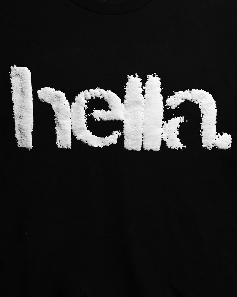 
                  
                    Load image into Gallery viewer, BLACK ONE WORD. T-SHIRT: HELLA.
                  
                