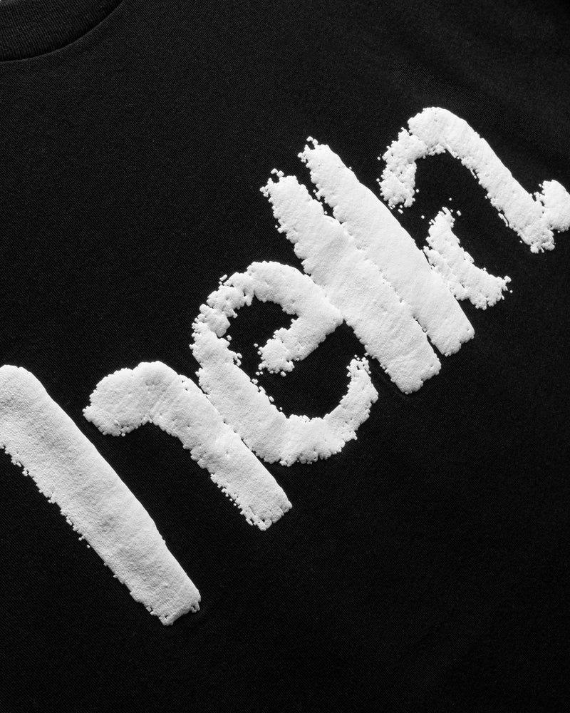 
                  
                    Load image into Gallery viewer, BLACK ONE WORD. T-SHIRT: HELLA.
                  
                