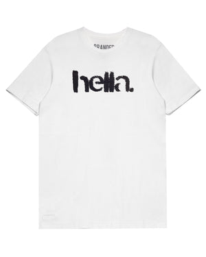 
                  
                    Load image into Gallery viewer, ONE WORD. T-SHIRT: HELLA.
                  
                
