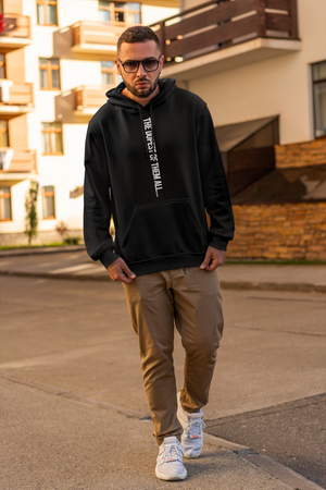 
                  
                    Load image into Gallery viewer, BLACK VERTICAL 3D PUFF HOODIE: THE DOPEST.
                  
                