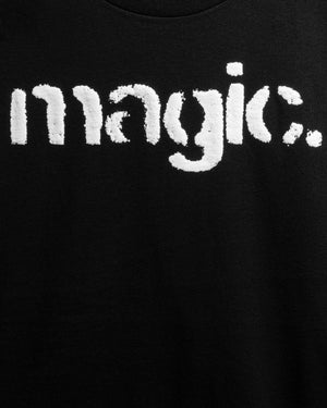 
                  
                    Load image into Gallery viewer, BLACK ONE WORD. T-SHIRT: MAGIC.
                  
                