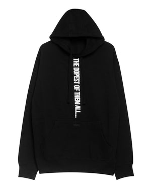 
                  
                    Load image into Gallery viewer, BLACK VERTICAL 3D PUFF HOODIE: THE DOPEST.
                  
                